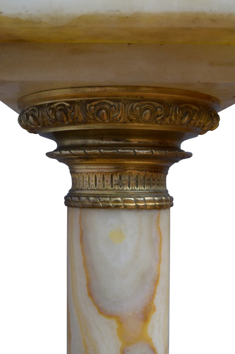 Two Superb Antique Marble Columns - Onyx Pedestals - Image 26